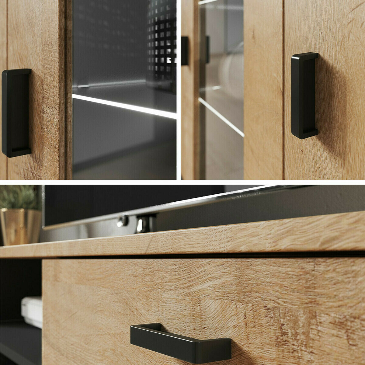 Woonkamerset Tornola 110 (Wit + Glanzend wit)