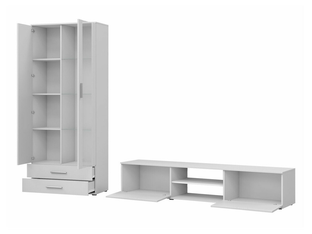 Woonkamerset Tornola 115 (Zwart + Glanzend zwart)