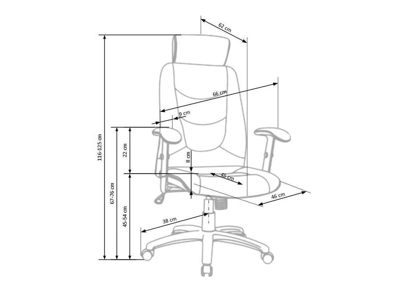 Bureaustoel Houston 196