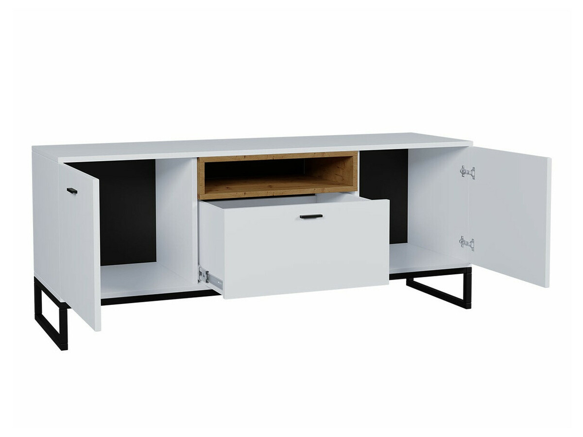 Woonkamerset Baltesi 108 (Wit + Artisan eiken)