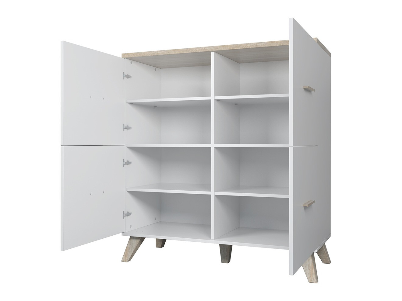 Woonkamerset Larfloi 113 (Wotan eik + Zwart)