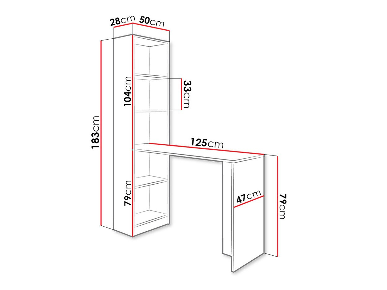 Bureau Dover 109 (Sonoma eik)