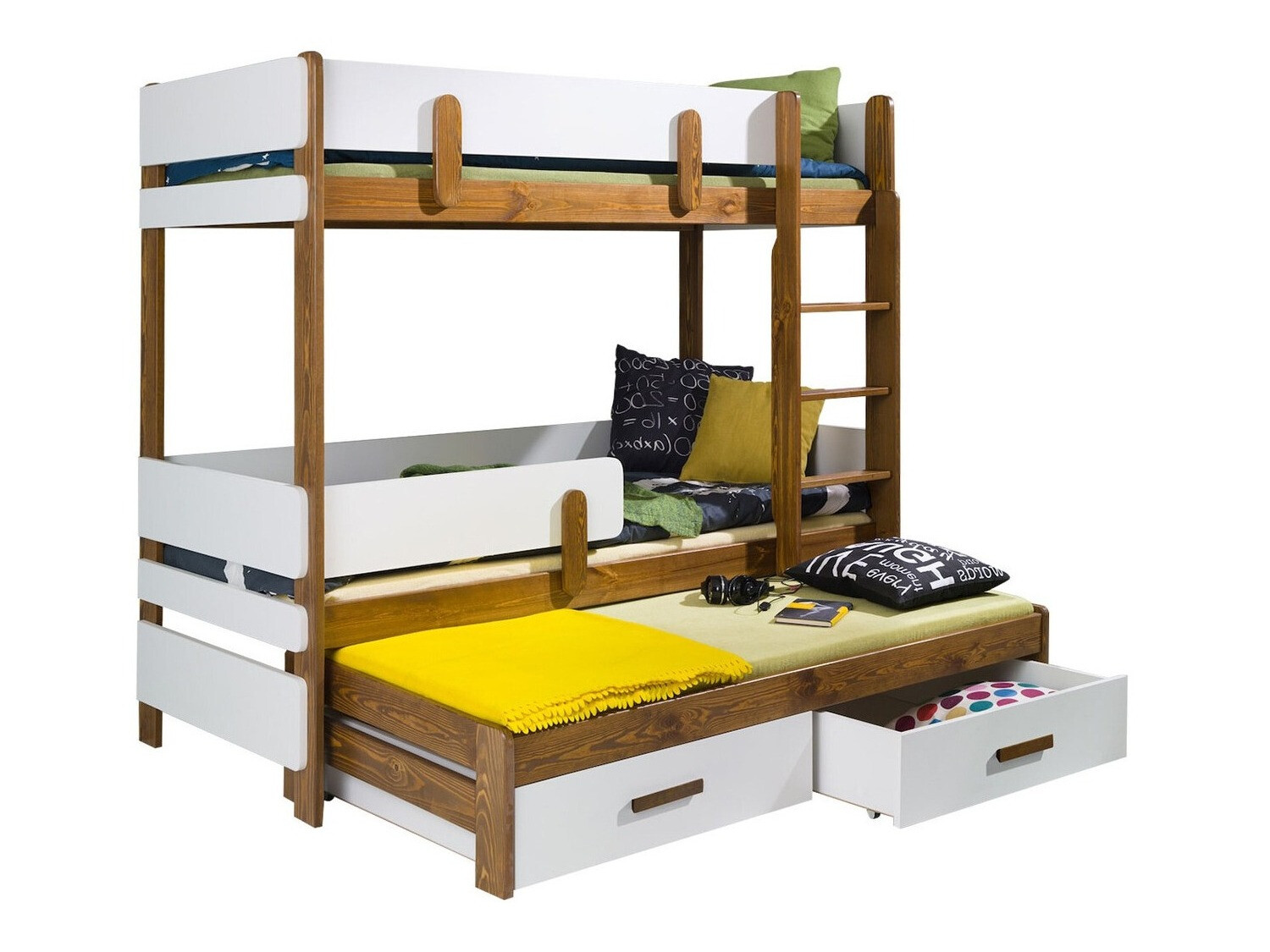 Stapelbed Henderson 145 (Wit + Eiken)