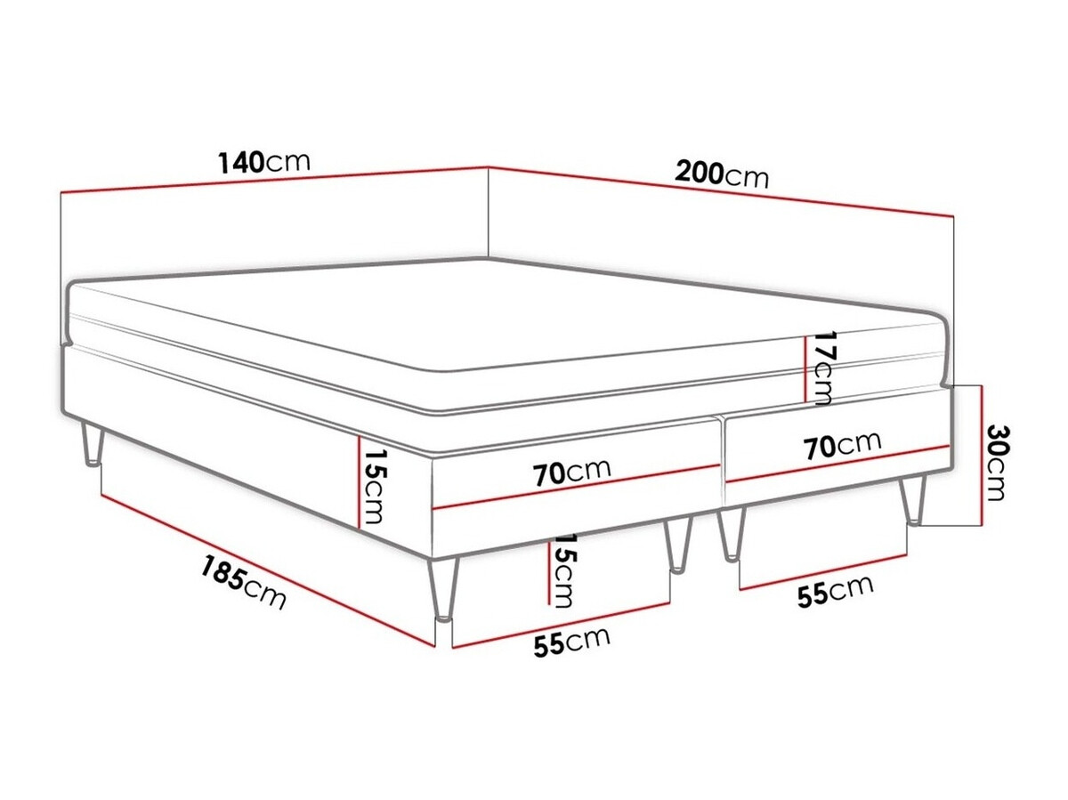 Boxspring Logan 109 (Soft 011)