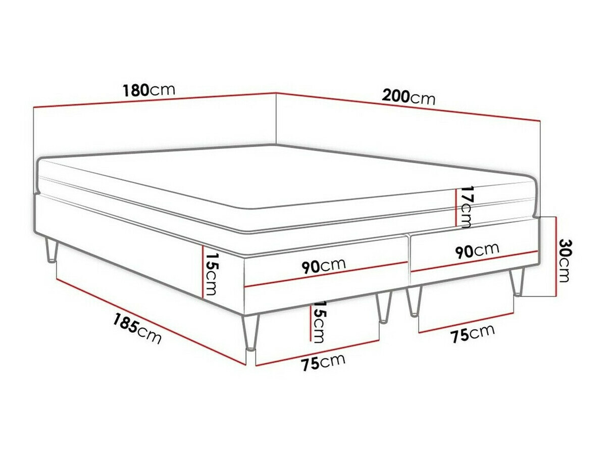 Boxspring Logan 109 (Soft 17)