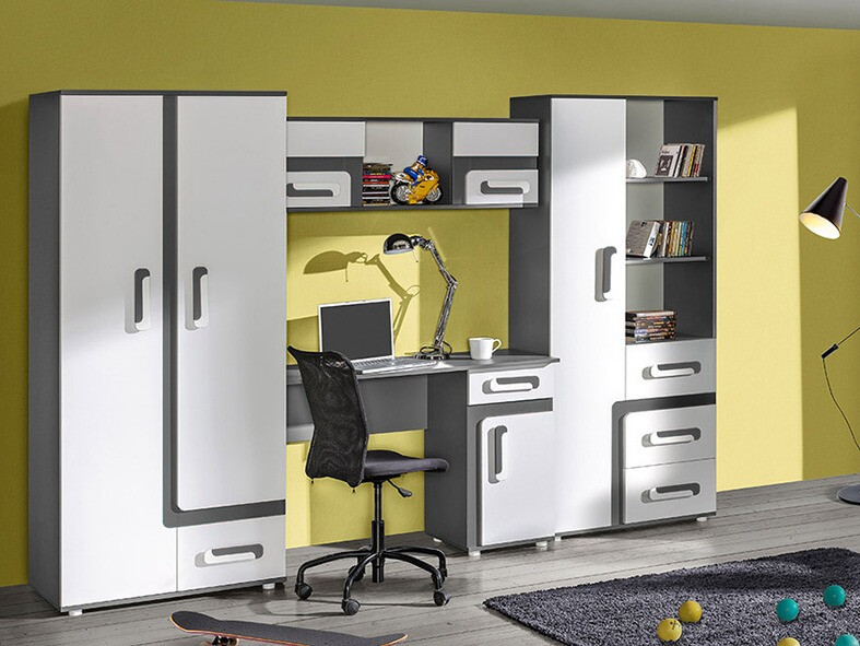 Bureau Aviseve 100 (Antraciet + Wit)