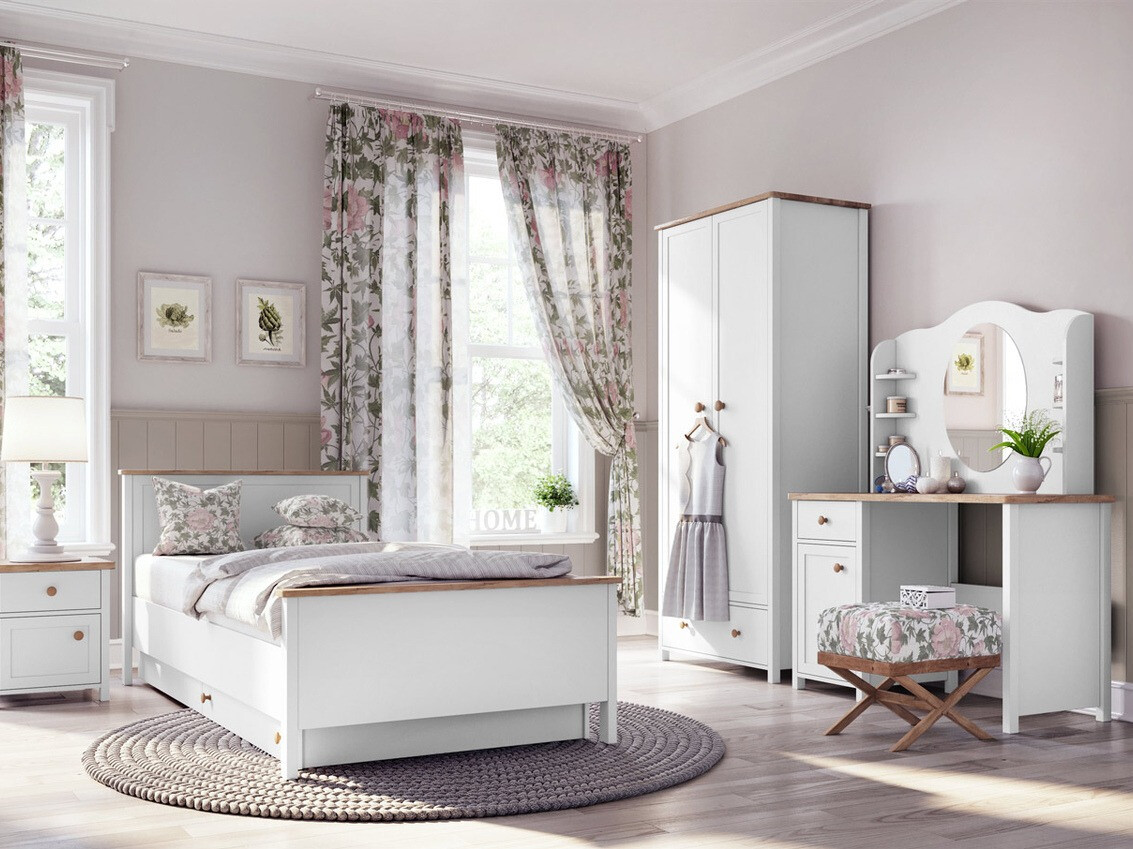 Bureau Romelbo 139 (Wit + Eiken)