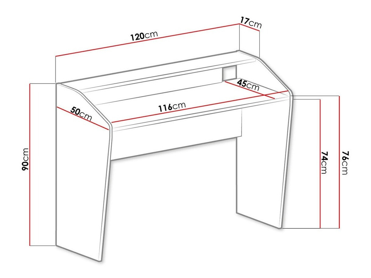 Bureau Sorviru 100 (Wit + Roze)