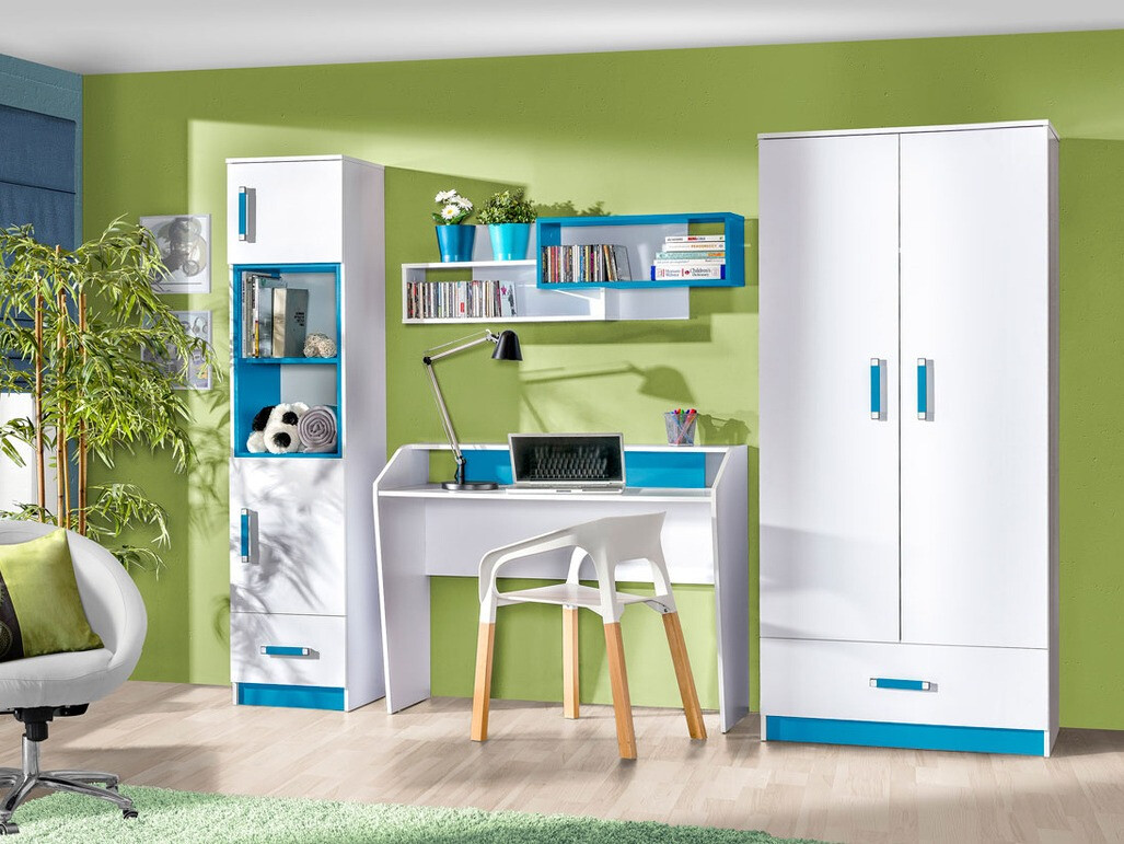 Bureau Sorviru 100 (Wit + Turquoise)