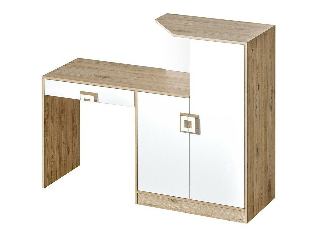 Bureau Tolfere 105 (Licht eiken + Wit)