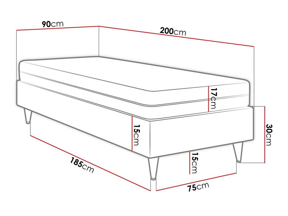 Boxspring Logan 108 (Manila 16)