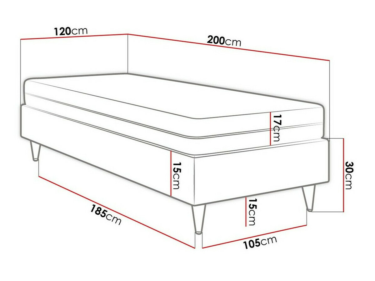 Boxspring Logan 108 (Manila 35)
