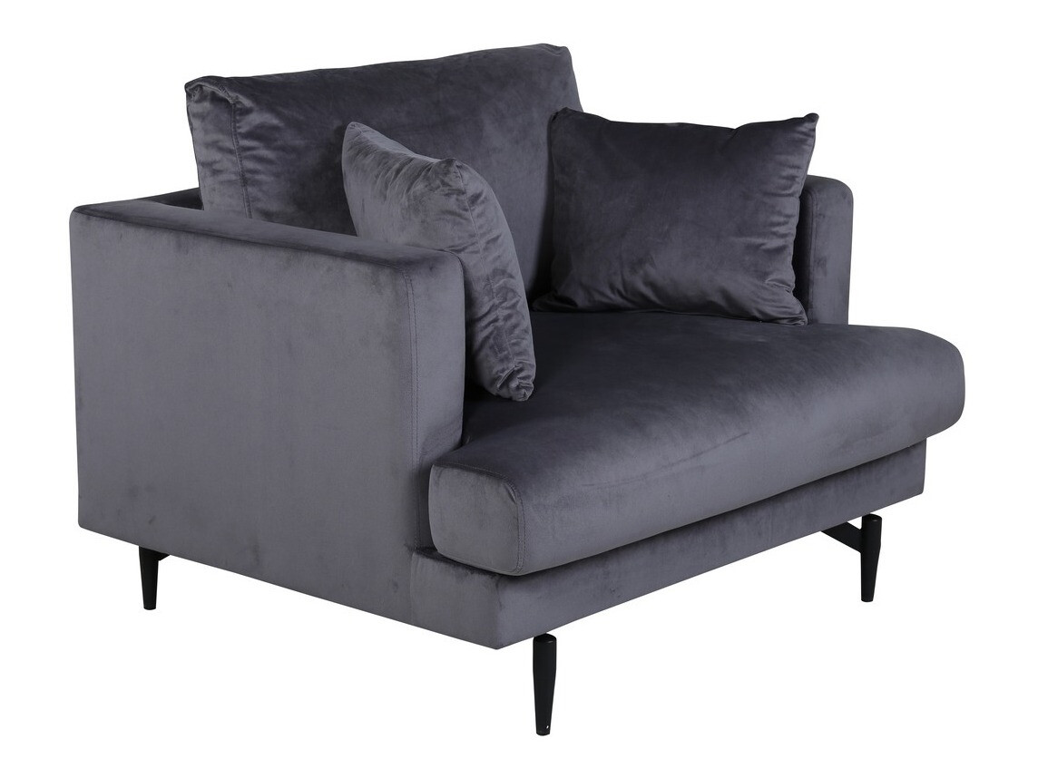 Fauteuil Dallas 1703 (Donkergrijs + Zwart)