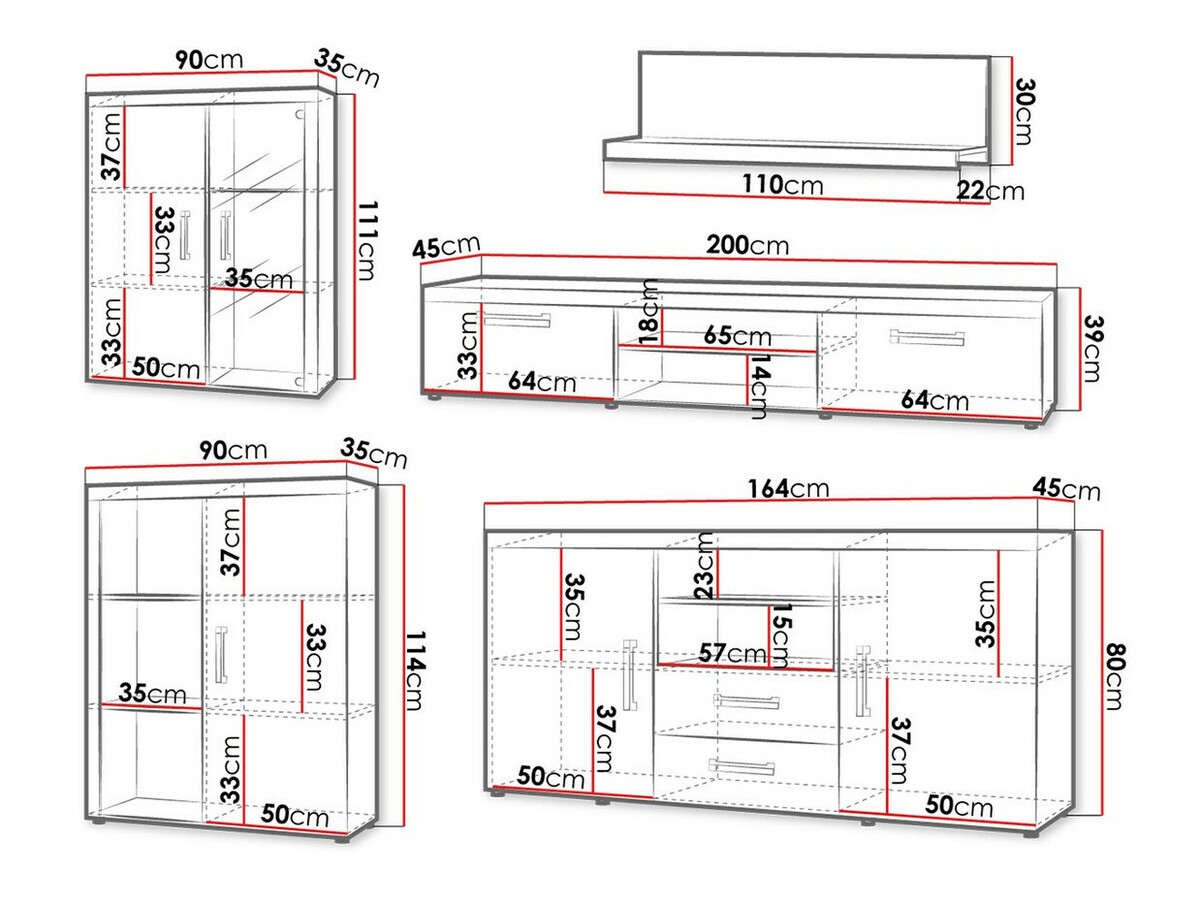 Woonkamerset Cormiru 109 (Pruim + crème)