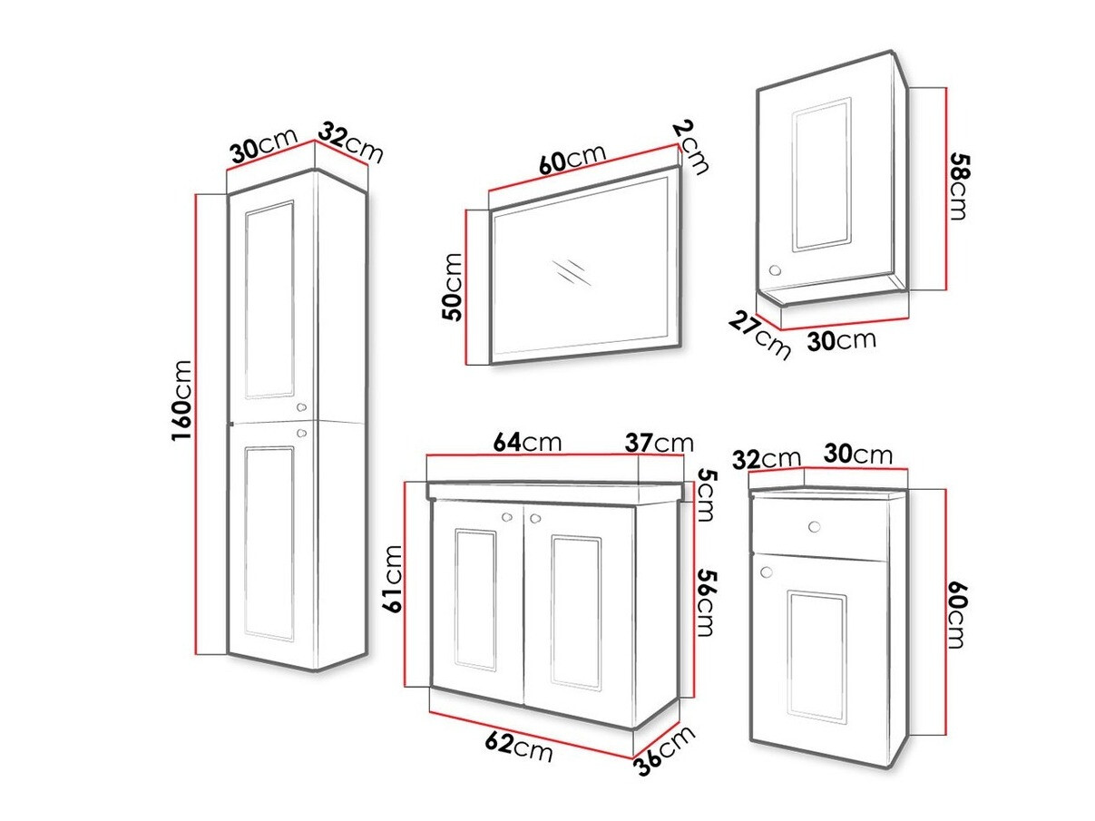 Badkamerset Trenton 155
