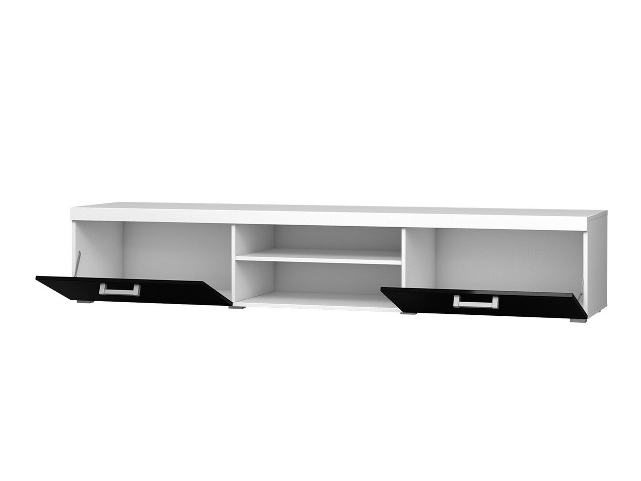 Woonkamerset Odebeli 106 (Wit + Glanzend zwart)