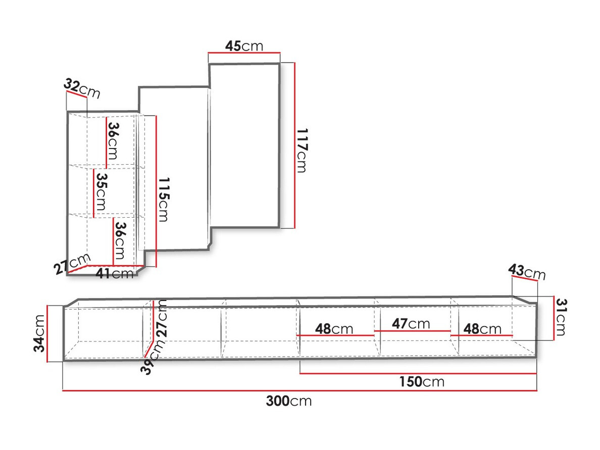 Woonkamerset Tivdalu 131 (Wit)