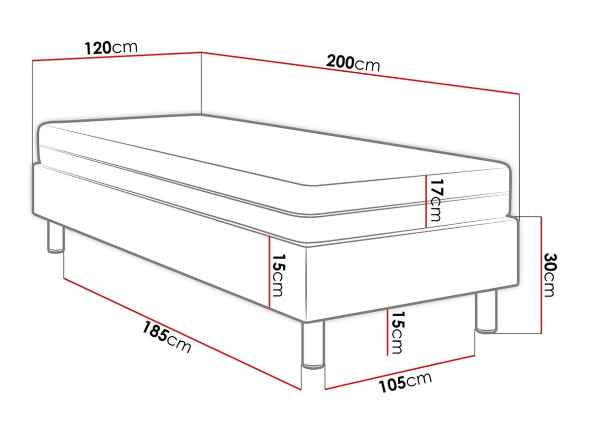 Boxspring Logan 105 (Manila 16)