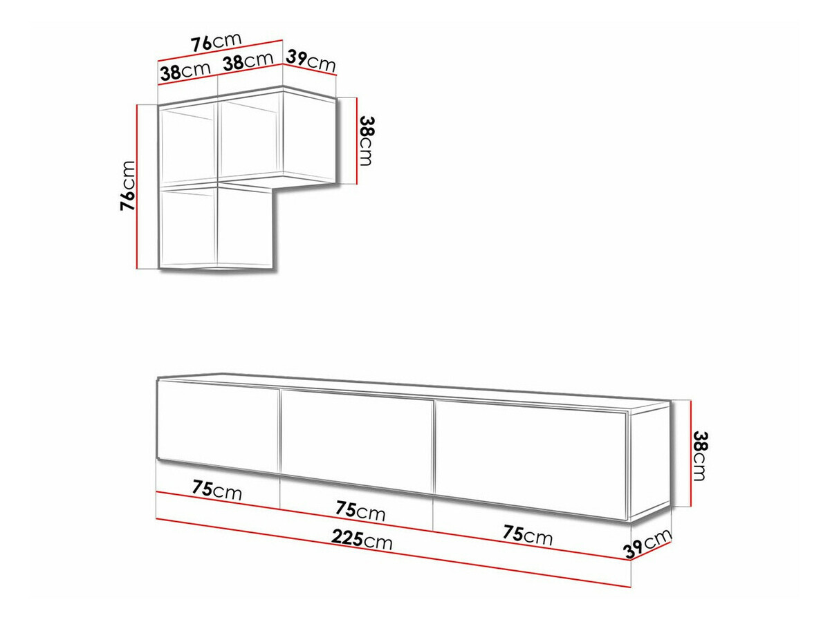Woonkamerset Corbele 111 (Wit)
