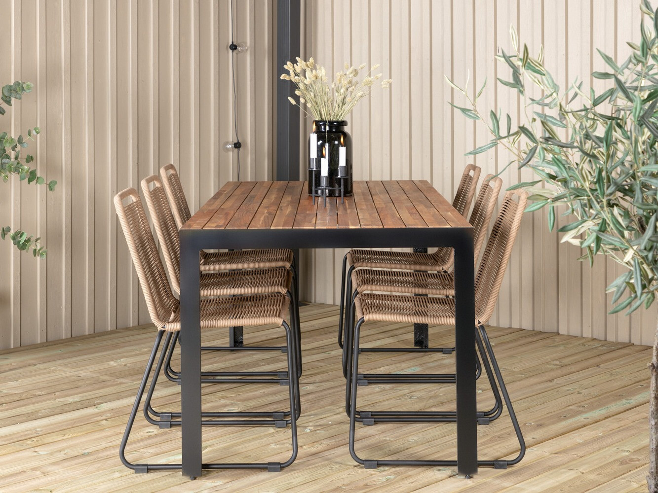 Tafel en stoelen set Dallas 2907