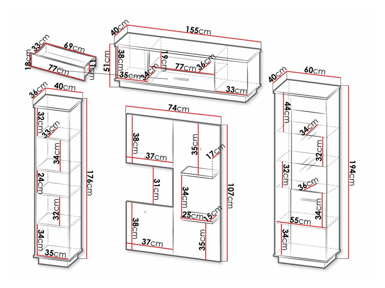 Woonkamerset Tenodeu 115