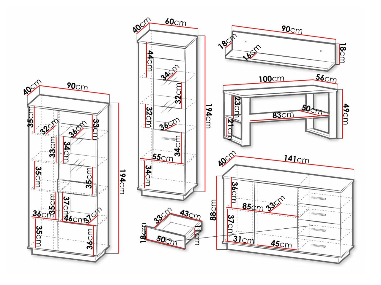 Woonkamerset Tenodeu 117