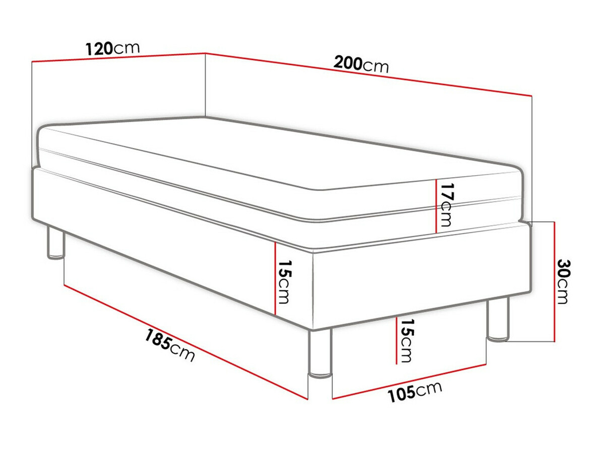 Boxspring Logan 101 (Manila 26)