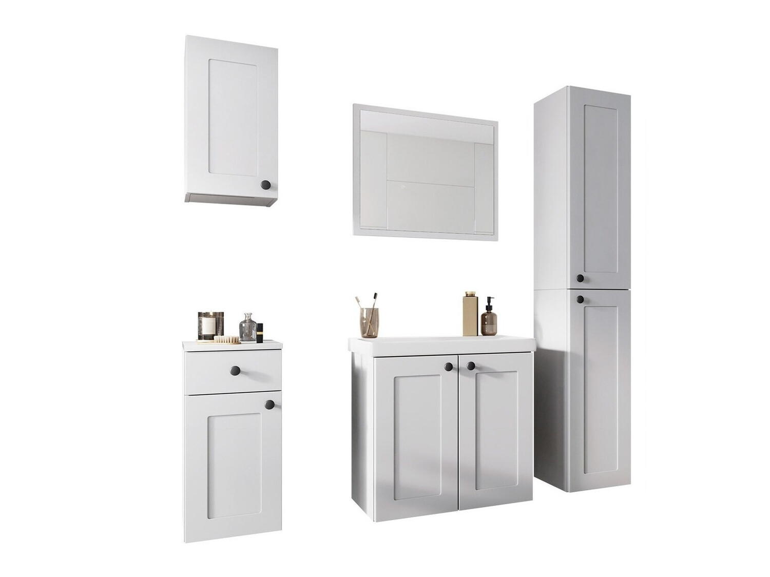 Badkamerset Trenton 123 (Wit)