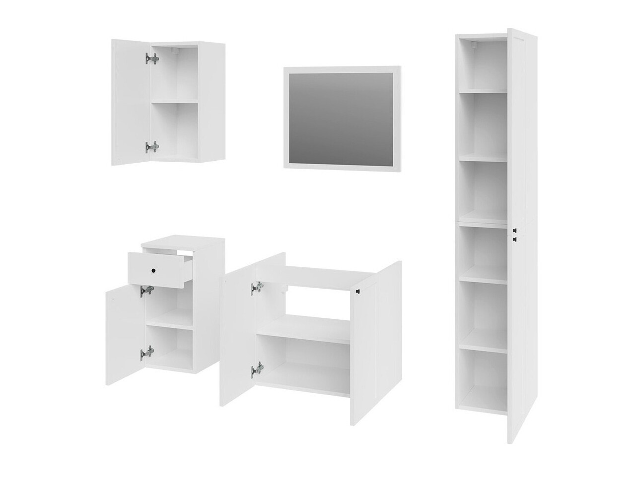 Badkamerset Trenton 123 (Wit)