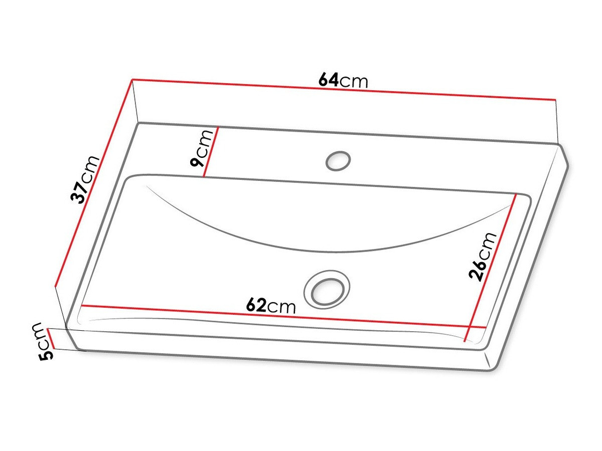 Badkamerset Trenton 123 (Wit)