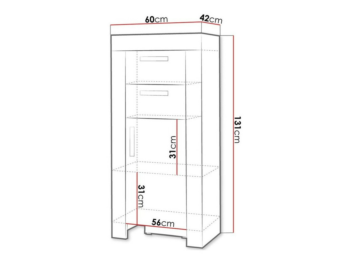 Ladekast Melfeli 105 (Sonoma eik)
