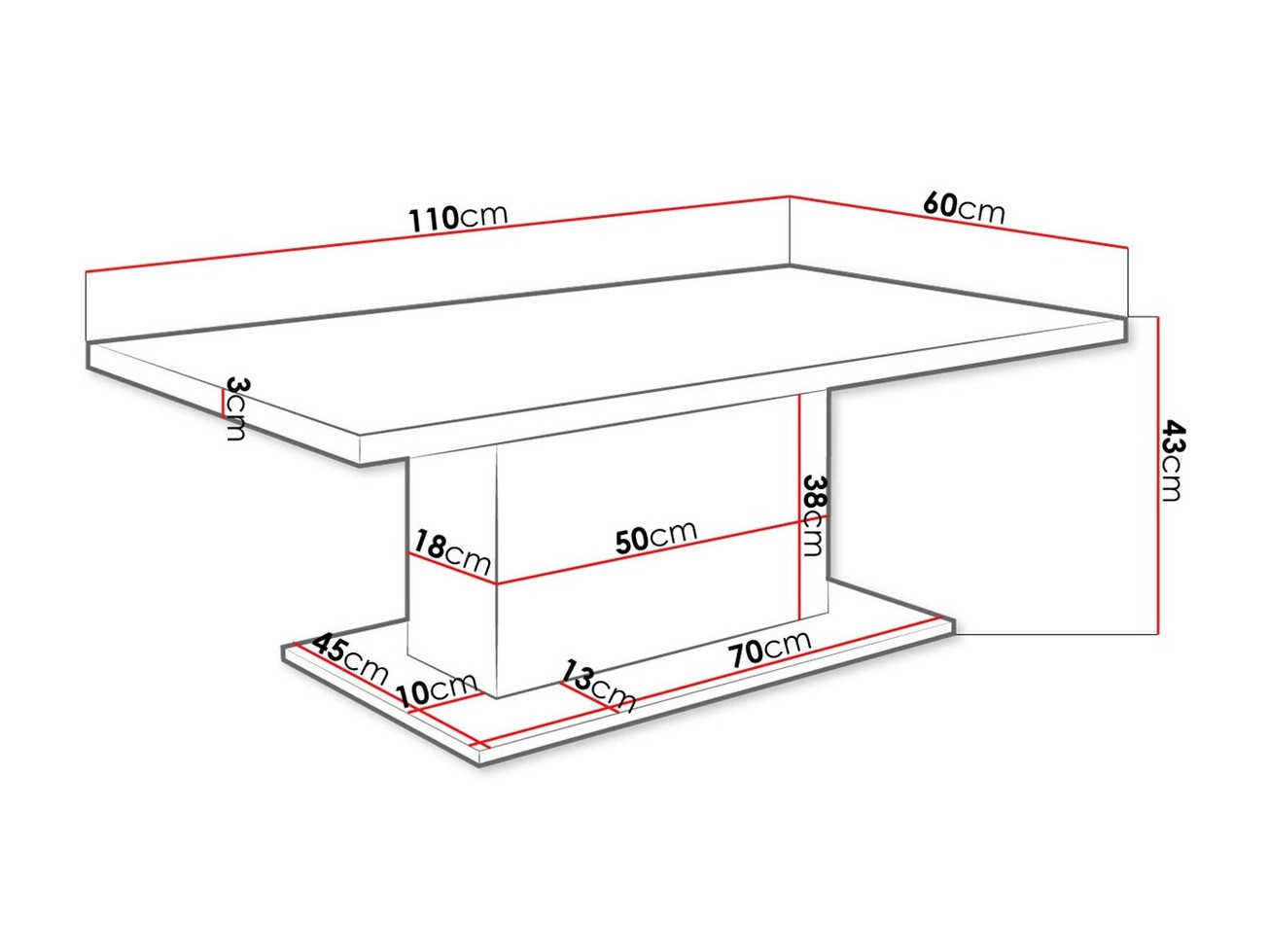 Salontafel Tucson 148 (Artisan eiken)