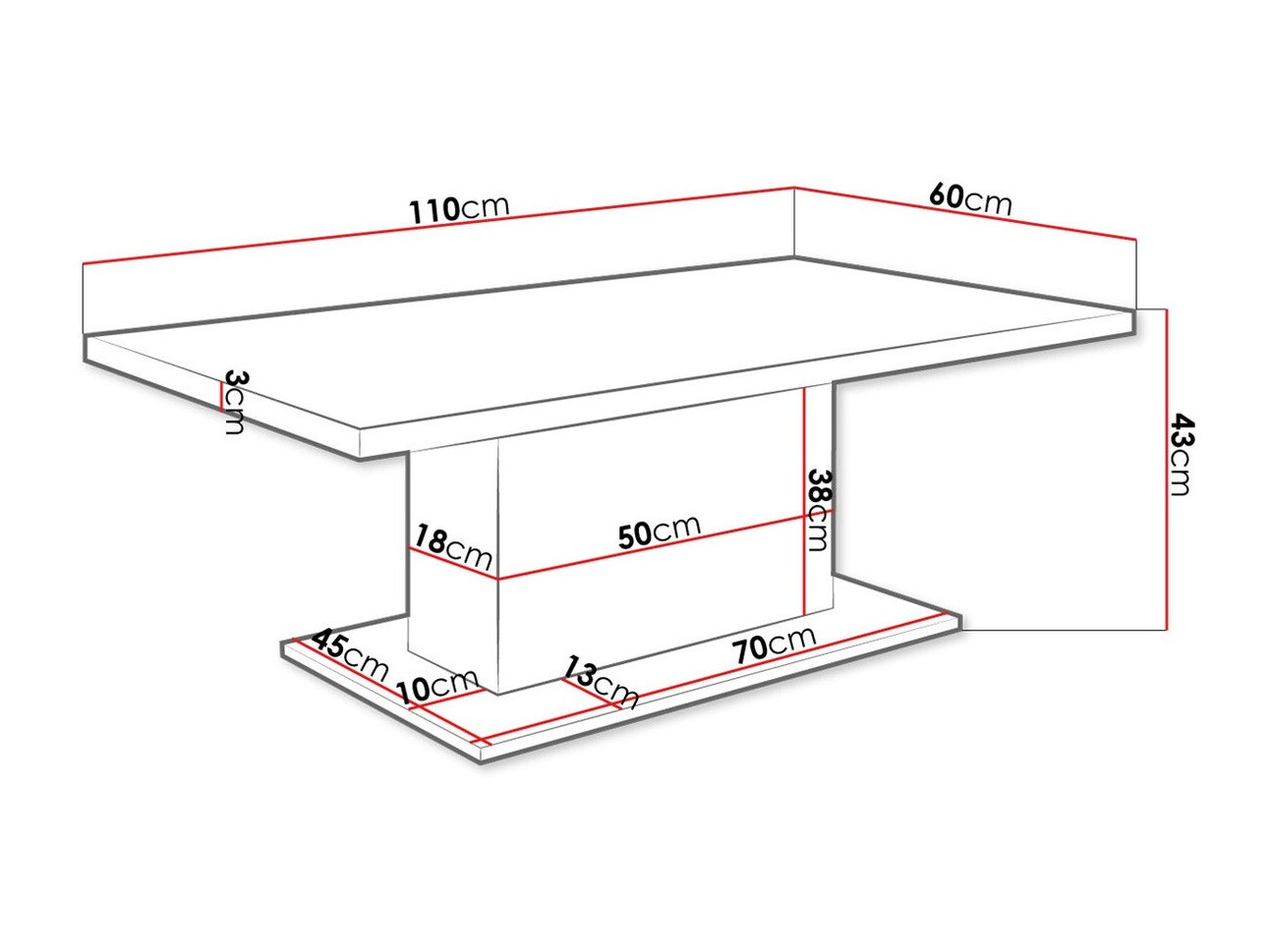 Salontafel Tucson 148 (Lefkas eik)