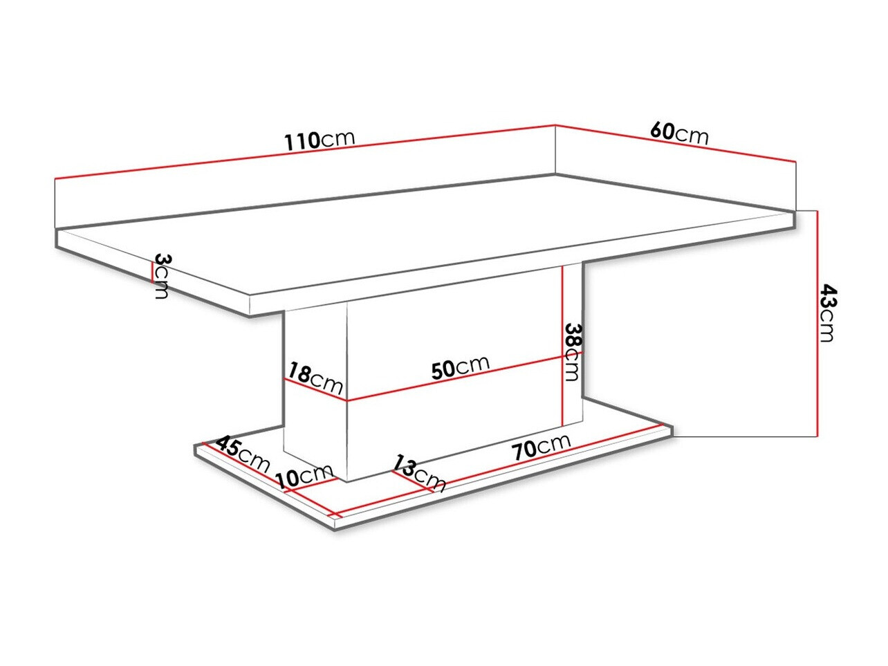 Salontafel Tucson 148 (Sonoma eik)