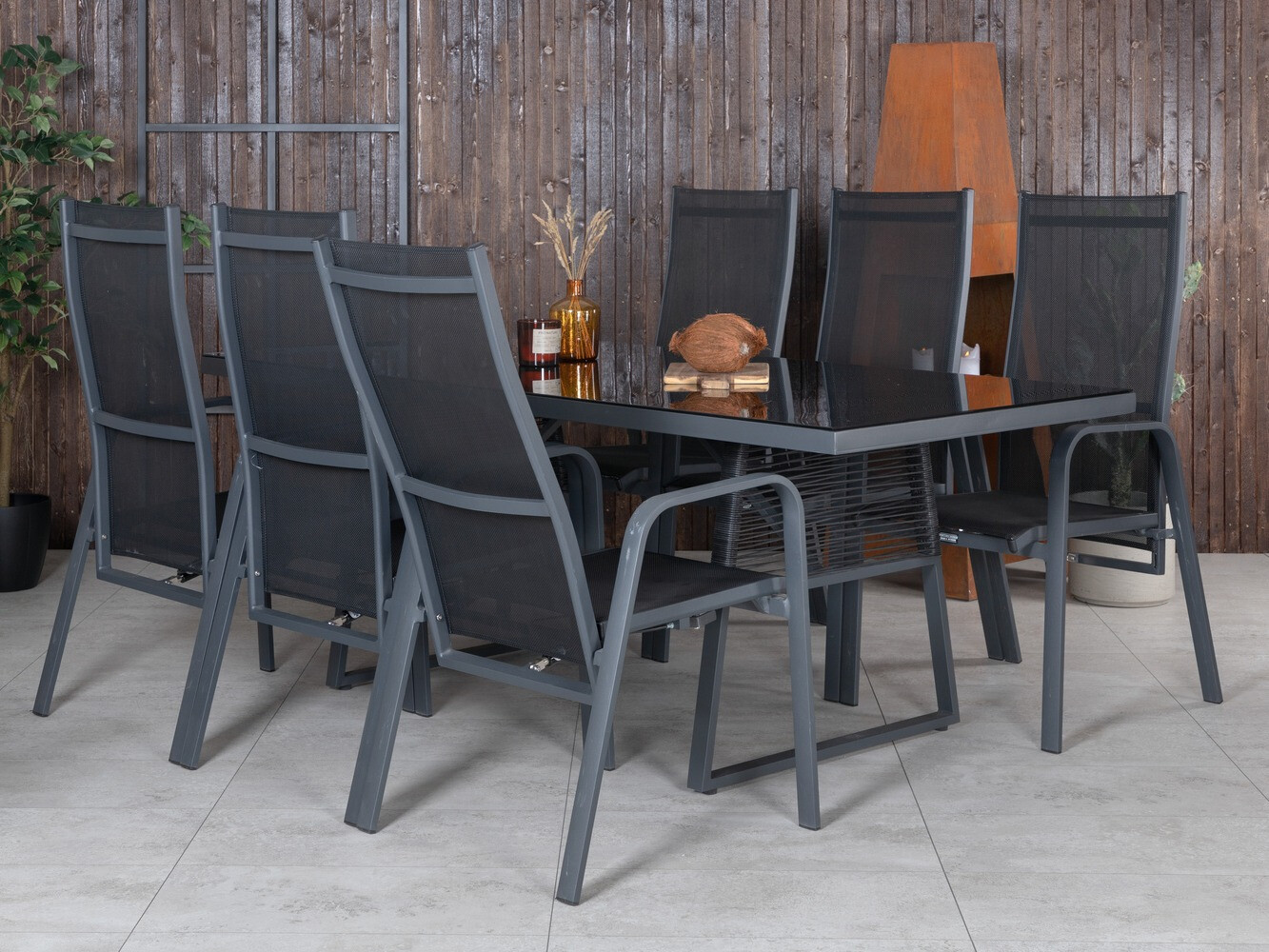 Tafel en stoelen set Dallas 1044