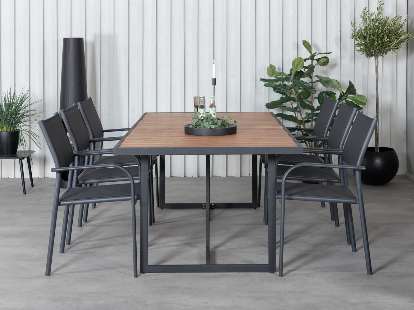 Tafel en stoelen set Dallas 2916