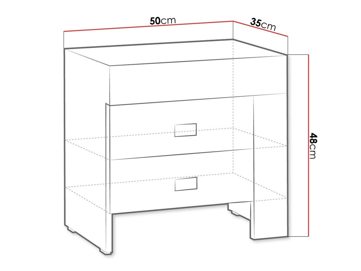 Nachtkastje Melfeli 118 (Sonoma eik)
