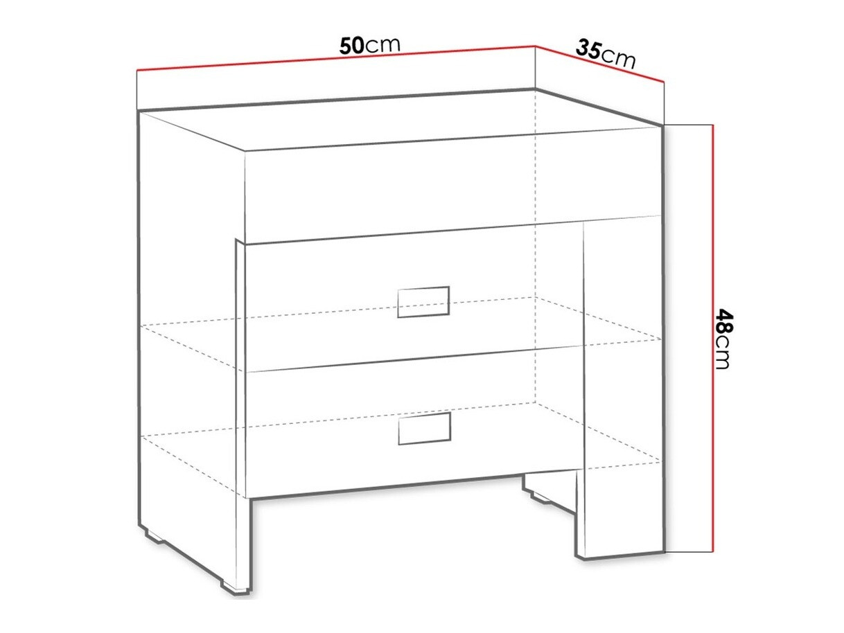 Nachtkastje Melfeli 118 (Sonoma eik)