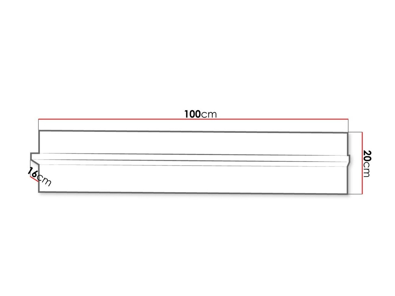 Wandplank Melfeli 121 (Milanee eiken)