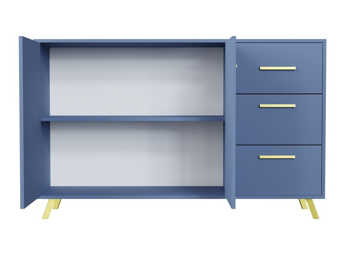 Ladekast Dortivu 118 (Blauw + Gouden)