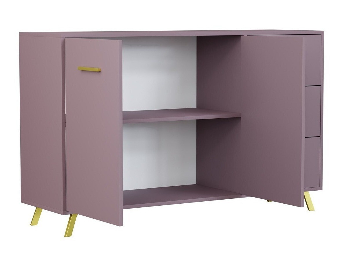 Ladekast Dortivu 118 (Paars + Gouden)