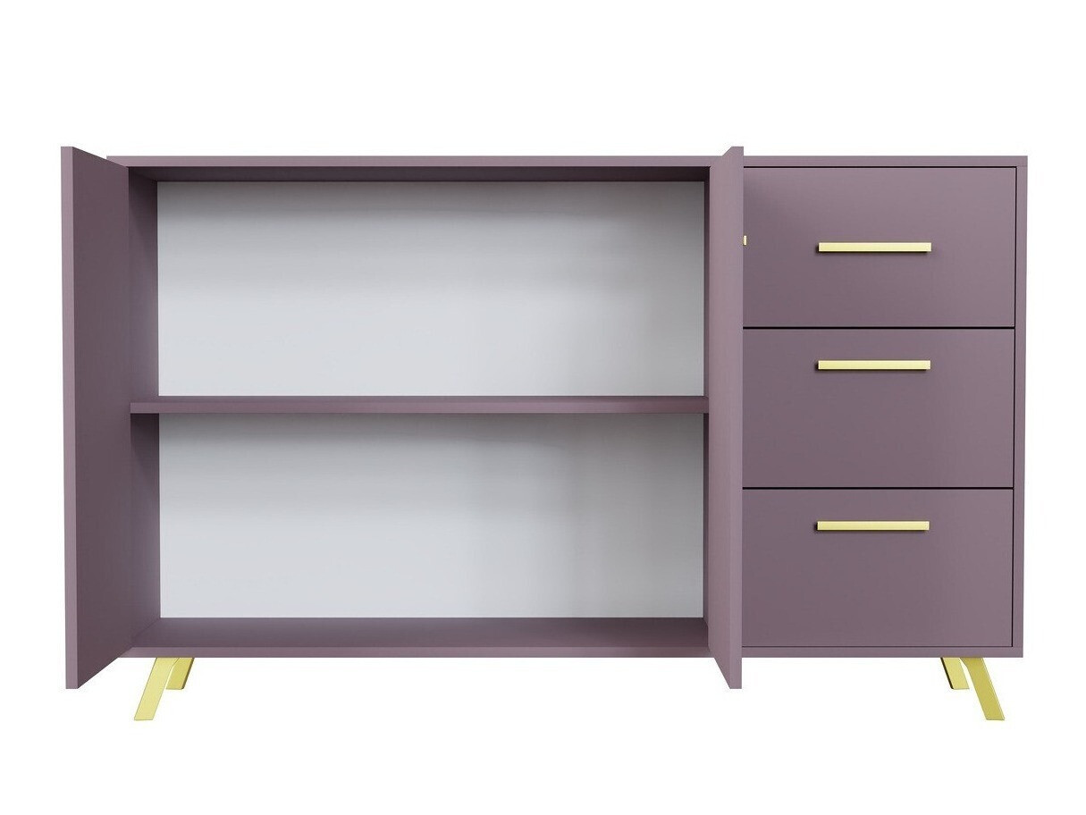 Ladekast Dortivu 118 (Paars + Gouden)