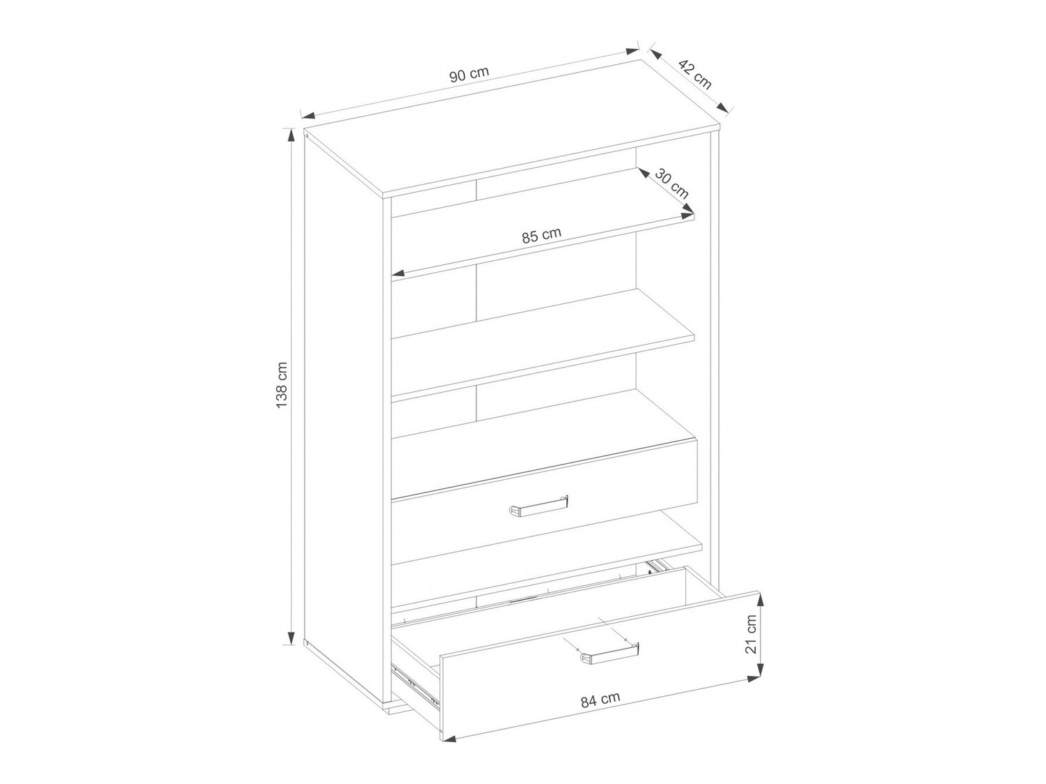 Boekenkast Orlveno 117