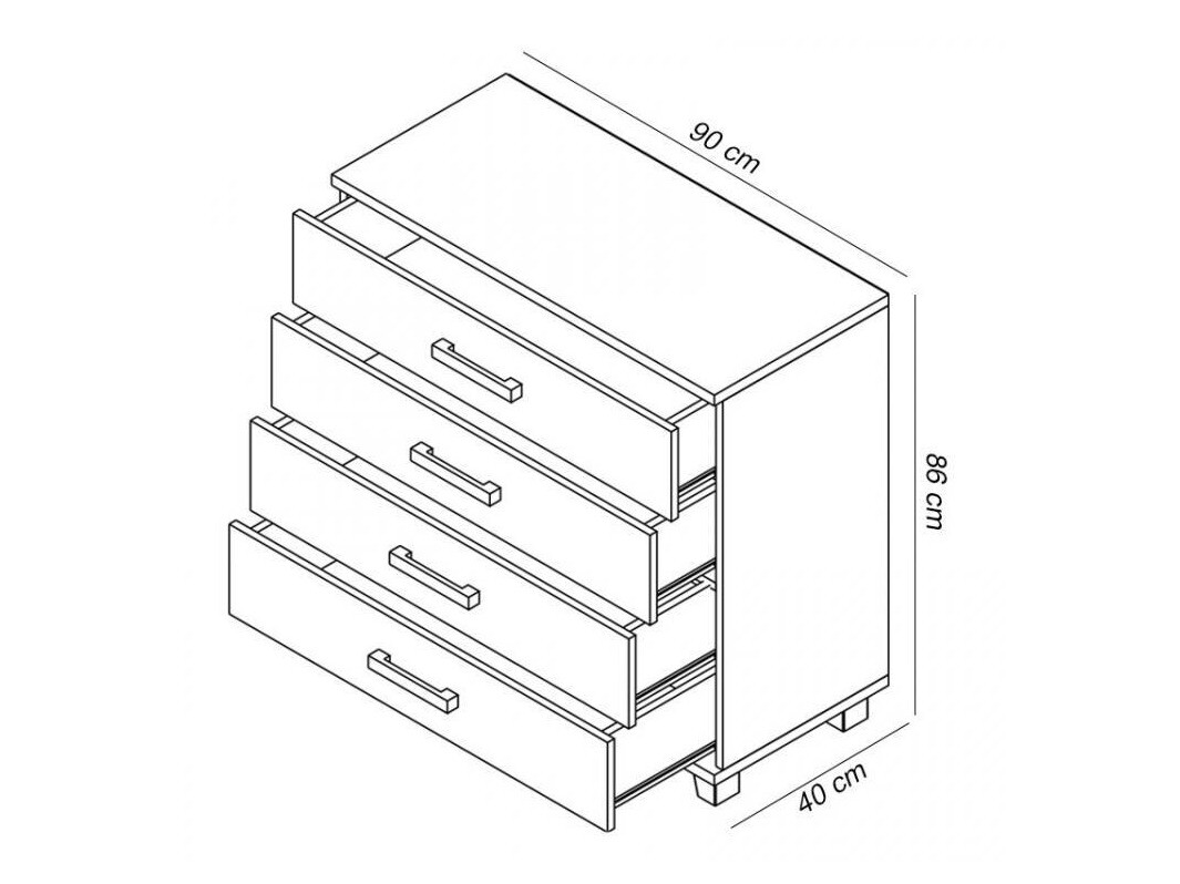 Ladekast Cirevau 136 (Wengé)