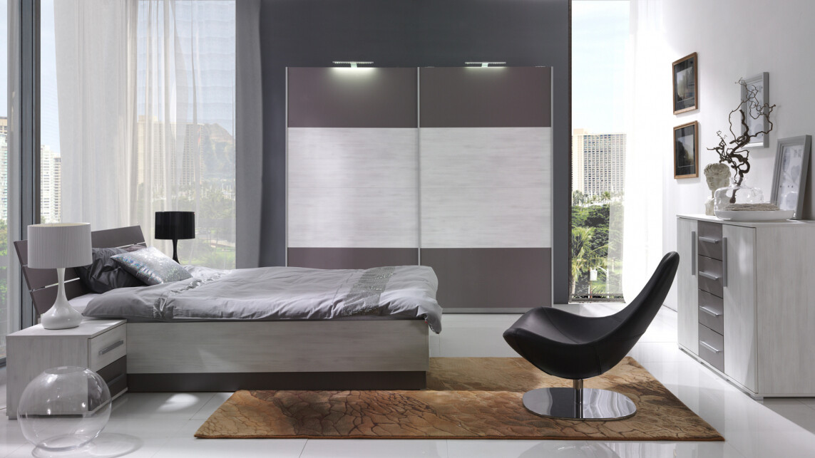 Ladekast Murrieta 148 (Noordse den + Grijs)