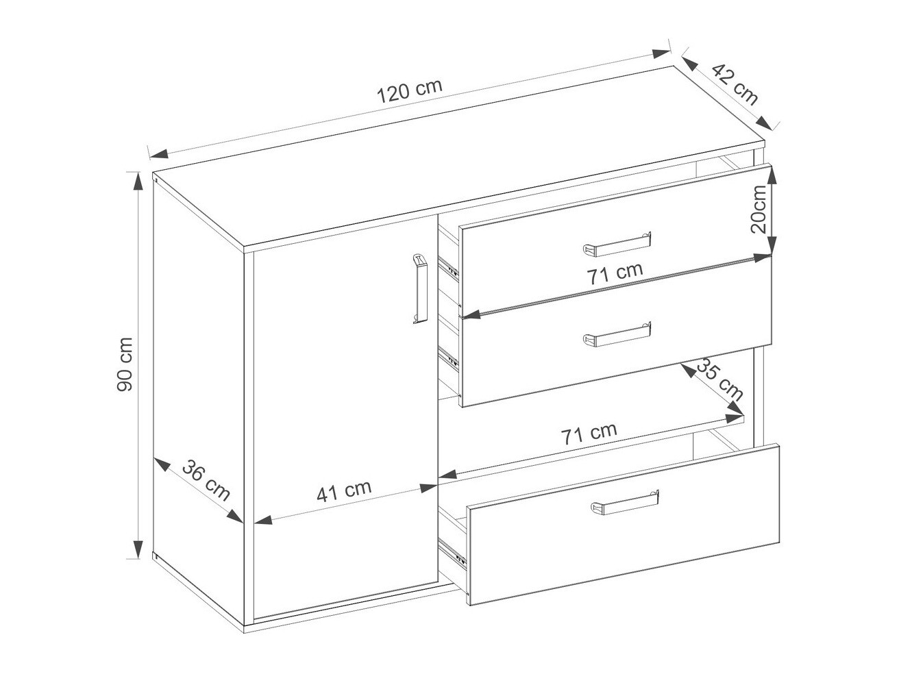 Ladekast Orlveno 112