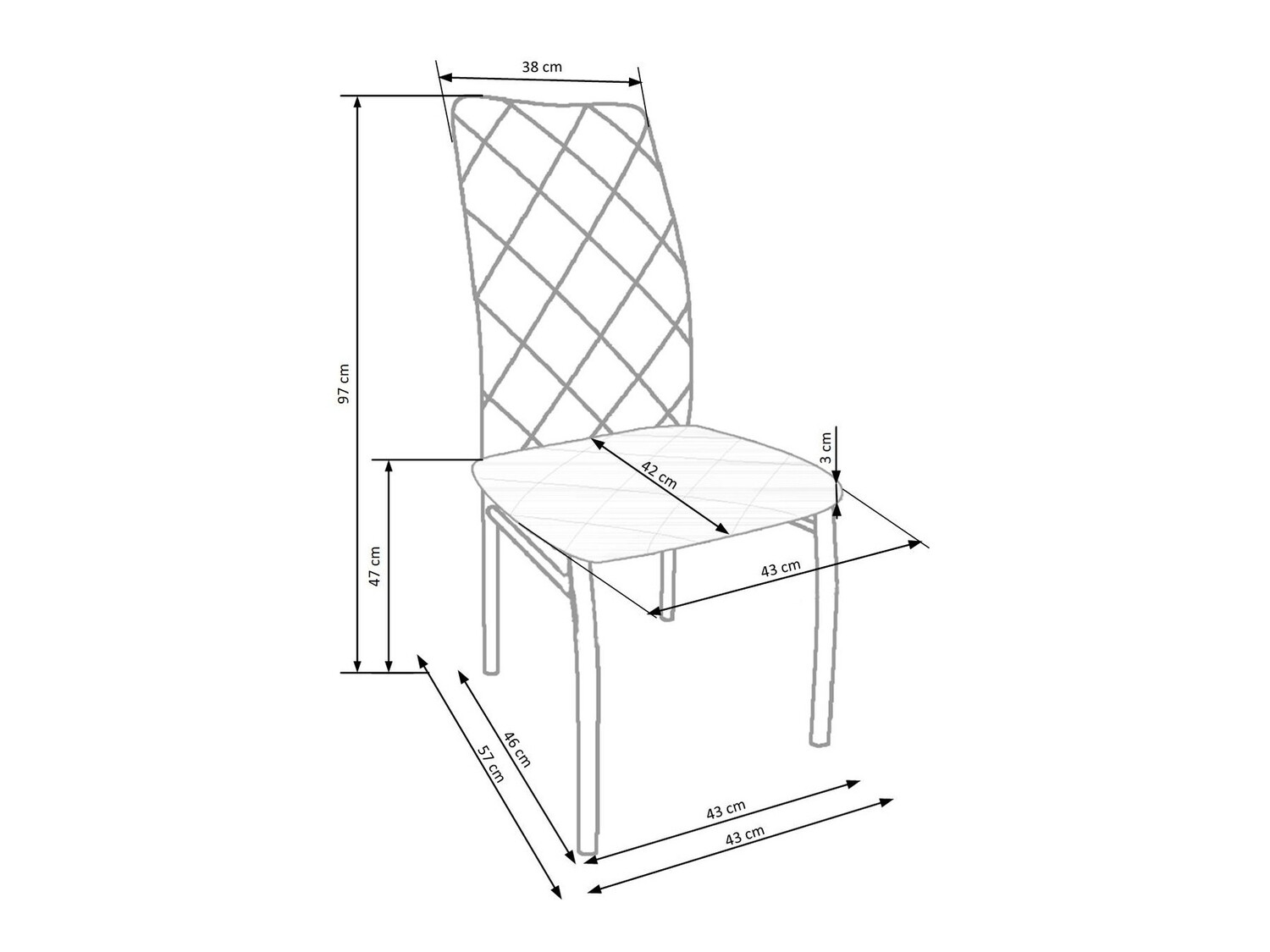 Stoel Houston 525 (Donkergrijs)