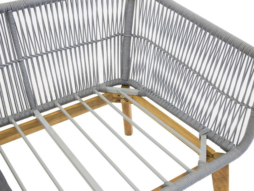 Buiten meubilair set Dallas 661 (Grijs + Acacia)