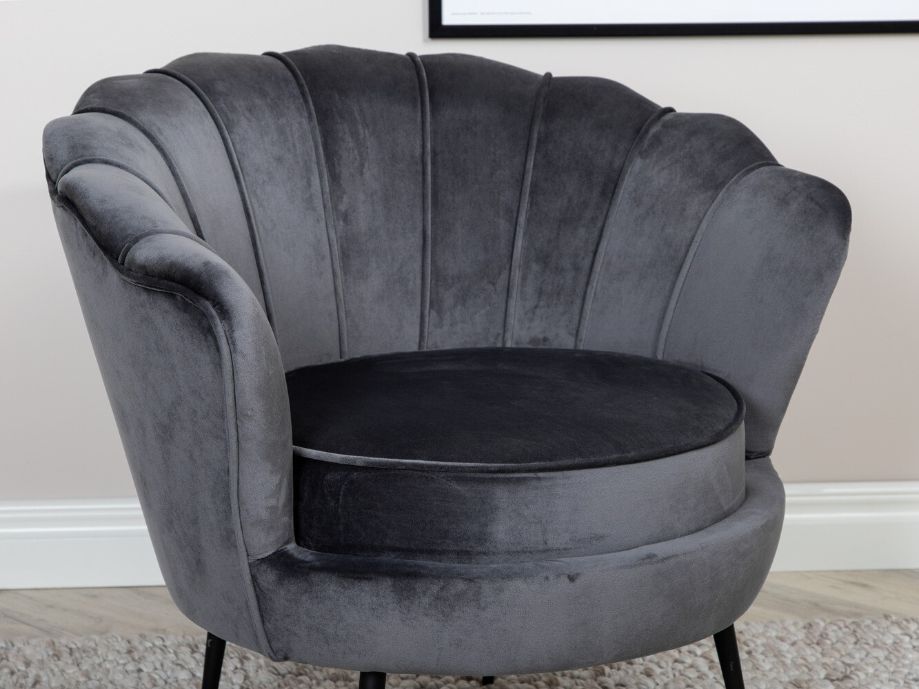 Fauteuil Dallas 1705 (Donkergrijs + Zwart)