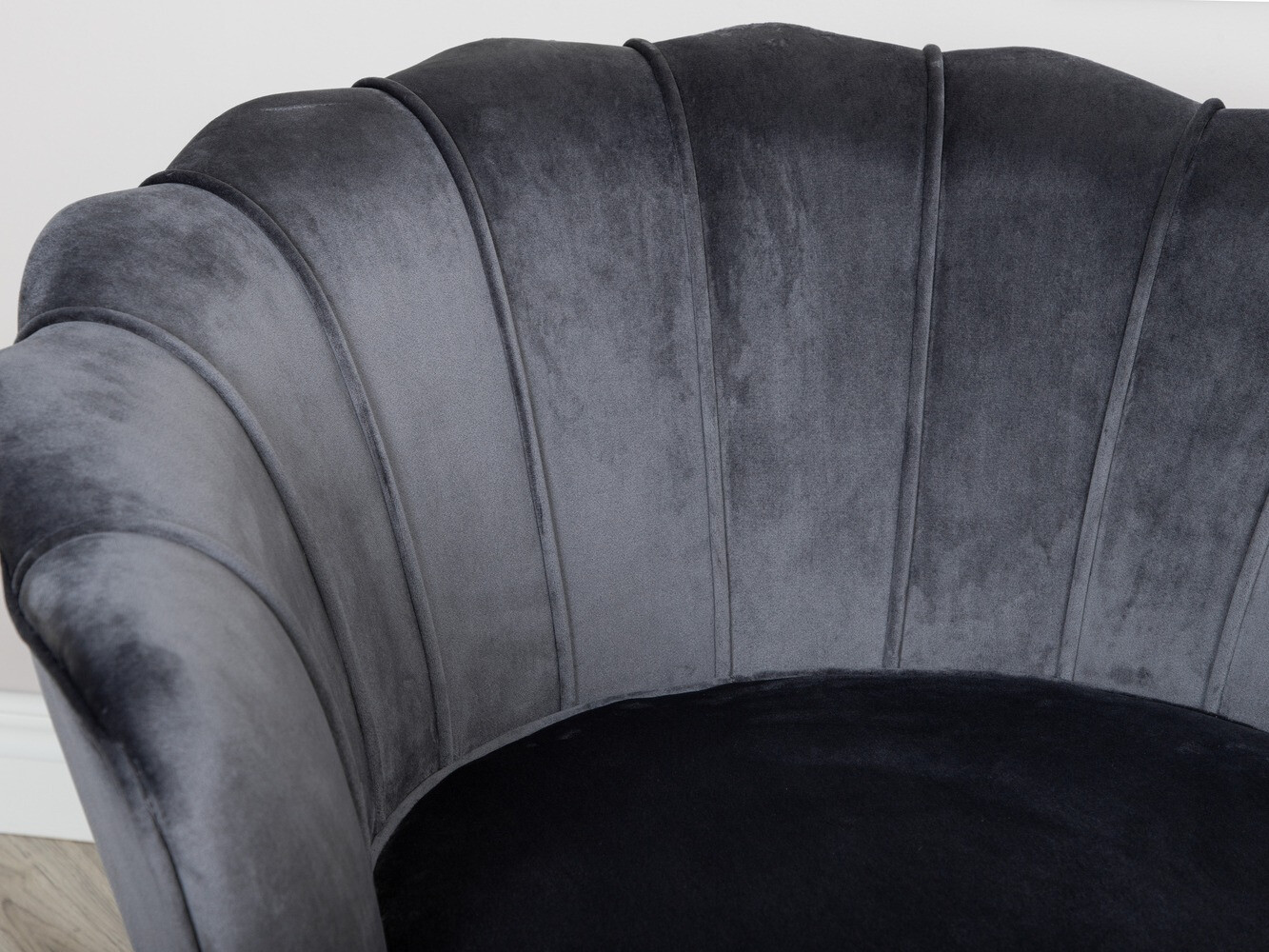 Fauteuil Dallas 1705 (Donkergrijs + Zwart)